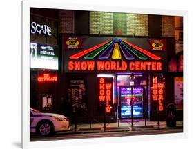 Urban Scene by Night - Vintage Store in Times Square - Manhattan - New York City - United States-Philippe Hugonnard-Framed Photographic Print