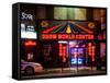 Urban Scene by Night - Vintage Store in Times Square - Manhattan - New York City - United States-Philippe Hugonnard-Framed Stretched Canvas