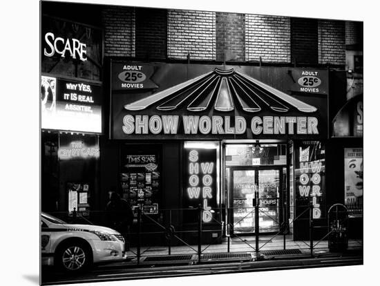 Urban Scene by Night - Vintage Store in Times Square - Manhattan - New York City - United States-Philippe Hugonnard-Mounted Photographic Print