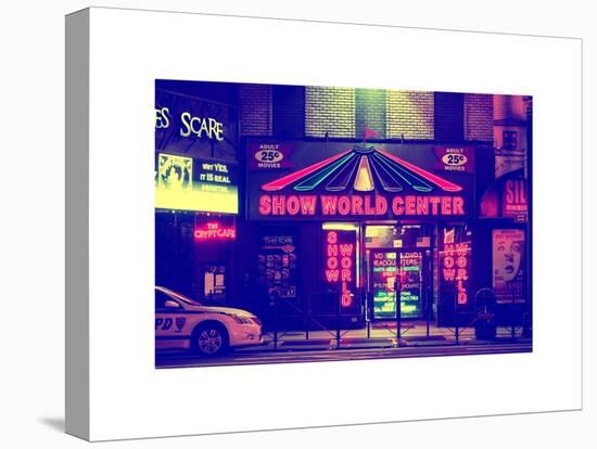 Urban Scene by Night - Vintage Store in Times Square - Manhattan - New York City - United States-Philippe Hugonnard-Stretched Canvas