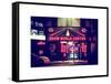 Urban Scene by Night - Vintage Store in Times Square - Manhattan - New York City-Philippe Hugonnard-Framed Stretched Canvas