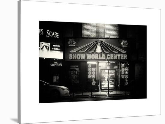 Urban Scene by Night - Vintage Store in Times Square - Manhattan - New York City-Philippe Hugonnard-Stretched Canvas