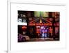 Urban Scene by Night - Vintage Store in Times Square - Manhattan - New York City-Philippe Hugonnard-Framed Art Print