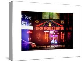 Urban Scene by Night - Vintage Store in Times Square - Manhattan - New York City-Philippe Hugonnard-Stretched Canvas