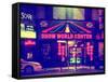 Urban Scene by Night - Vintage Store in Times Square - Manhattan - New York-Philippe Hugonnard-Framed Stretched Canvas