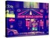 Urban Scene by Night - Vintage Store in Times Square - Manhattan - New York-Philippe Hugonnard-Stretched Canvas