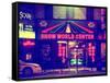 Urban Scene by Night - Vintage Store in Times Square - Manhattan - New York-Philippe Hugonnard-Framed Stretched Canvas
