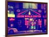 Urban Scene by Night - Vintage Store in Times Square - Manhattan - New York-Philippe Hugonnard-Framed Photographic Print