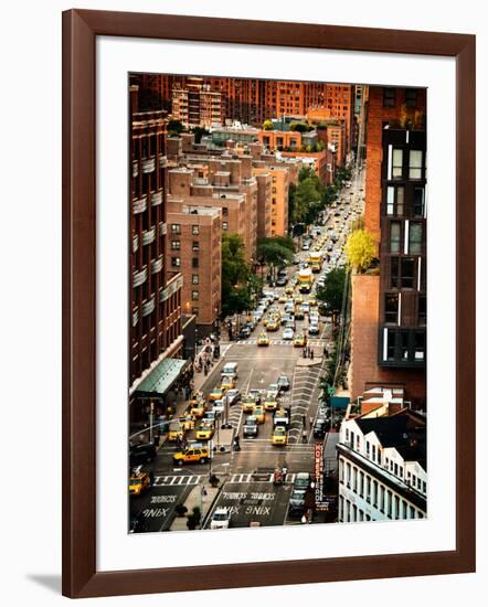 Urban Scene, Chelsea Market Building, Sunset Rooftop, Meatpacking District, Manhattan, New York-Philippe Hugonnard-Framed Photographic Print