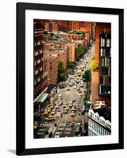 Urban Scene, Chelsea Market Building, Sunset Rooftop, Meatpacking District, Manhattan, New York-Philippe Hugonnard-Framed Photographic Print