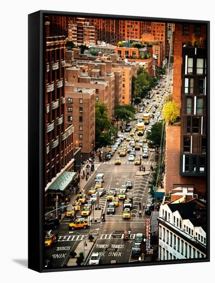 Urban Scene, Chelsea Market Building, Sunset Rooftop, Meatpacking District, Manhattan, New York-Philippe Hugonnard-Framed Stretched Canvas