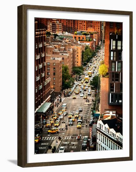 Urban Scene, Chelsea Market Building, Sunset Rooftop, Meatpacking District, Manhattan, New York-Philippe Hugonnard-Framed Premium Photographic Print