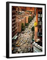 Urban Scene, Chelsea Market Building, Sunset Rooftop, Meatpacking District, Manhattan, New York-Philippe Hugonnard-Framed Premium Photographic Print