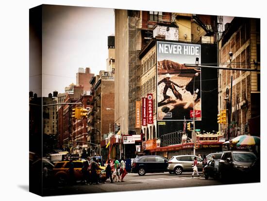 Urban Scene, Chinatown, Manhattan, New York, United States, Vintage-Philippe Hugonnard-Stretched Canvas