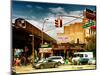 Urban Scene, Coney Island Av and Subway Station, Brooklyn, Ny, US, USA, Sunset Colors Photography-Philippe Hugonnard-Mounted Photographic Print