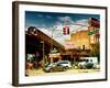 Urban Scene, Coney Island Av and Subway Station, Brooklyn, Ny, US, USA, Sunset Colors Photography-Philippe Hugonnard-Framed Photographic Print