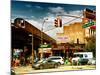 Urban Scene, Coney Island Av and Subway Station, Brooklyn, Ny, US, USA, Sunset Colors Photography-Philippe Hugonnard-Mounted Photographic Print