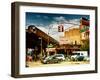 Urban Scene, Coney Island Av and Subway Station, Brooklyn, Ny, US, USA, Sunset Colors Photography-Philippe Hugonnard-Framed Photographic Print