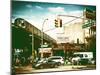 Urban Scene, Coney Island Av and Subway Station, Brooklyn, Ny, US, USA, Vintage Color Photography-Philippe Hugonnard-Mounted Premium Photographic Print
