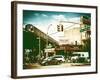 Urban Scene, Coney Island Av and Subway Station, Brooklyn, Ny, US, USA, Vintage Color Photography-Philippe Hugonnard-Framed Photographic Print