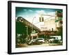 Urban Scene, Coney Island Av and Subway Station, Brooklyn, Ny, US, USA, Vintage Color Photography-Philippe Hugonnard-Framed Photographic Print