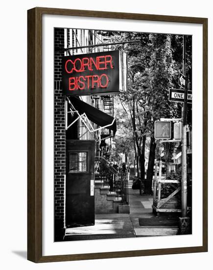 Urban Scene, Corner Bistro, Meatpacking and West Village, Manhattan, New York-Philippe Hugonnard-Framed Premium Photographic Print