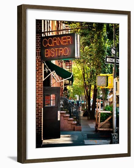 Urban Scene, Corner Bistro, Meatpacking and West Village, Manhattan, New York-Philippe Hugonnard-Framed Premium Photographic Print