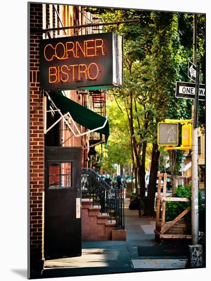 Urban Scene, Corner Bistro, Meatpacking and West Village, Manhattan, New York-Philippe Hugonnard-Mounted Premium Photographic Print