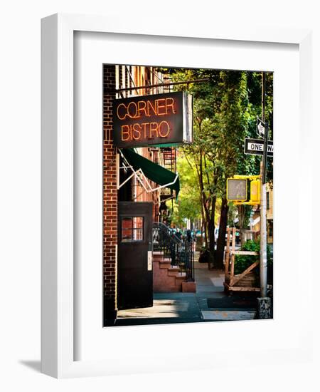 Urban Scene, Corner Bistro, Meatpacking and West Village, Manhattan, New York-Philippe Hugonnard-Framed Photographic Print