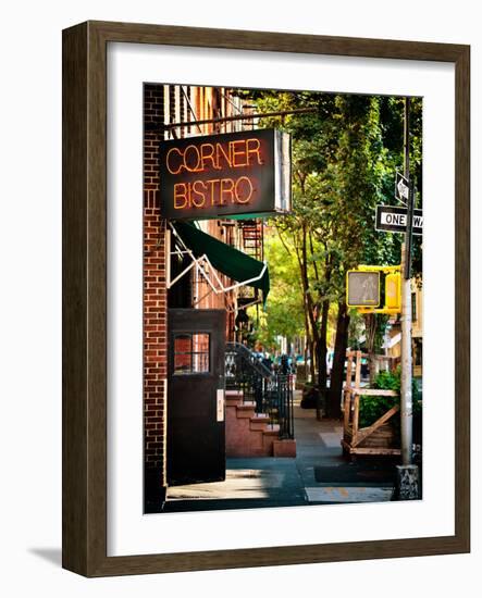 Urban Scene, Corner Bistro, Meatpacking and West Village, Manhattan, New York-Philippe Hugonnard-Framed Photographic Print