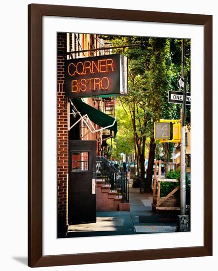 Urban Scene, Corner Bistro, Meatpacking and West Village, Manhattan, New York-Philippe Hugonnard-Framed Photographic Print