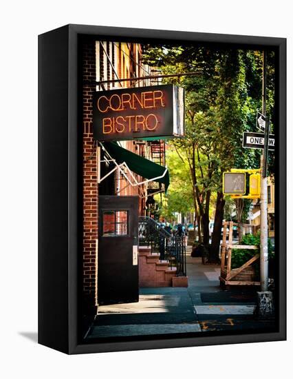 Urban Scene, Corner Bistro, Meatpacking and West Village, Manhattan, New York-Philippe Hugonnard-Framed Stretched Canvas