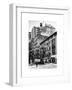 Urban Scene Downtown Manhattan in Winter-Philippe Hugonnard-Framed Art Print