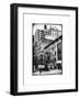 Urban Scene Downtown Manhattan in Winter-Philippe Hugonnard-Framed Art Print