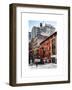 Urban Scene Downtown Manhattan in Winter-Philippe Hugonnard-Framed Art Print