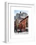 Urban Scene Downtown Manhattan in Winter-Philippe Hugonnard-Framed Art Print