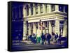 Urban Scene in Broadway - Manhattan - New York City - United States - USA-Philippe Hugonnard-Framed Stretched Canvas