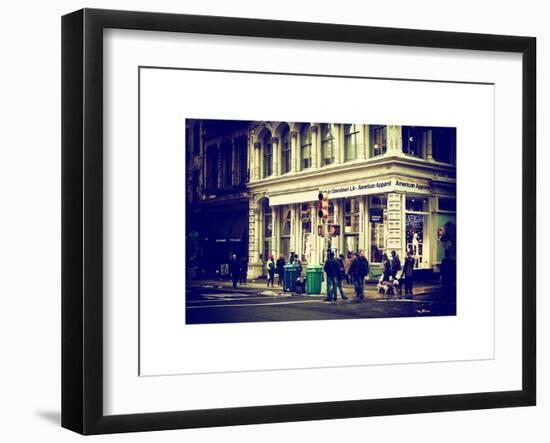 Urban Scene in Broadway - Manhattan - New York City - United States - USA-Philippe Hugonnard-Framed Art Print