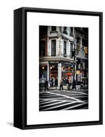 Urban Scene in Broadway - Manhattan - New York City - United States-Philippe Hugonnard-Framed Stretched Canvas