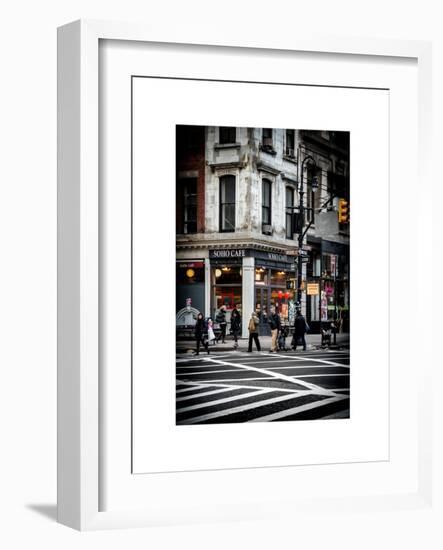 Urban Scene in Broadway - Manhattan - New York City - United States-Philippe Hugonnard-Framed Art Print