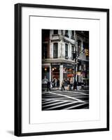 Urban Scene in Broadway - Manhattan - New York City - United States-Philippe Hugonnard-Framed Art Print