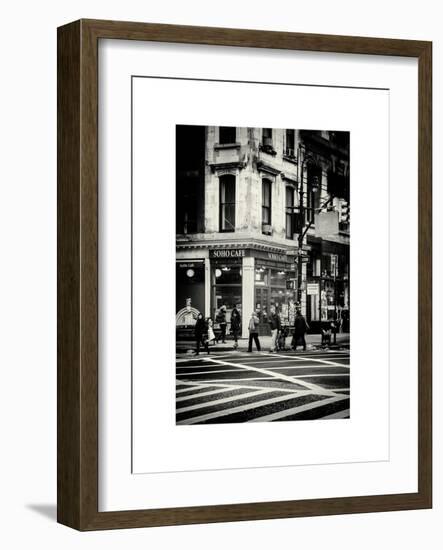 Urban Scene in Broadway - Manhattan - New York City - United States-Philippe Hugonnard-Framed Art Print