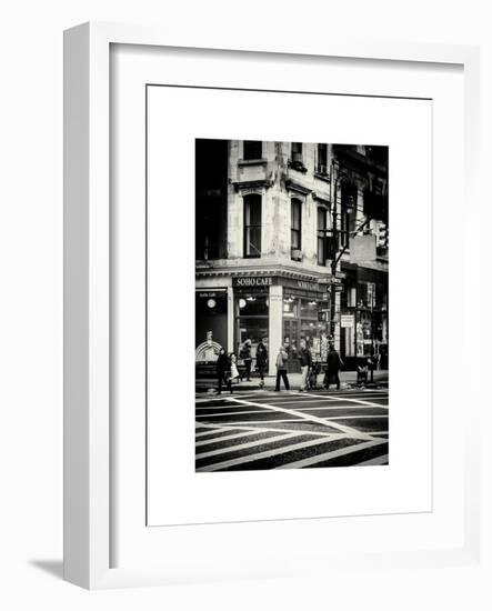 Urban Scene in Broadway - Manhattan - New York City - United States-Philippe Hugonnard-Framed Art Print