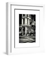 Urban Scene in Broadway - Manhattan - New York City - United States-Philippe Hugonnard-Framed Art Print