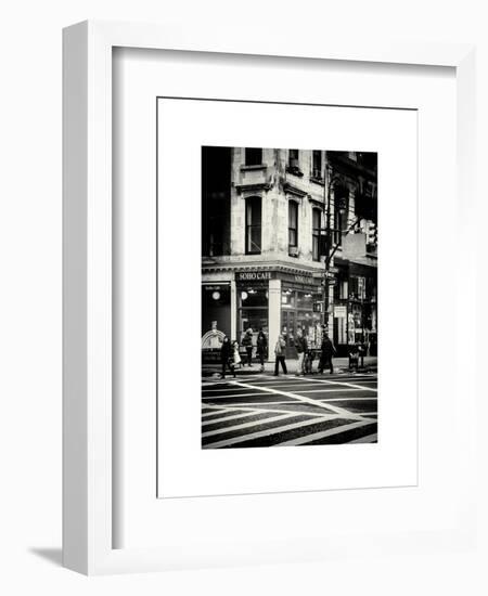 Urban Scene in Broadway - Manhattan - New York City - United States-Philippe Hugonnard-Framed Art Print