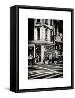 Urban Scene in Broadway - Manhattan - New York City - United States-Philippe Hugonnard-Framed Stretched Canvas