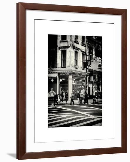 Urban Scene in Broadway - Manhattan - New York City - United States-Philippe Hugonnard-Framed Art Print