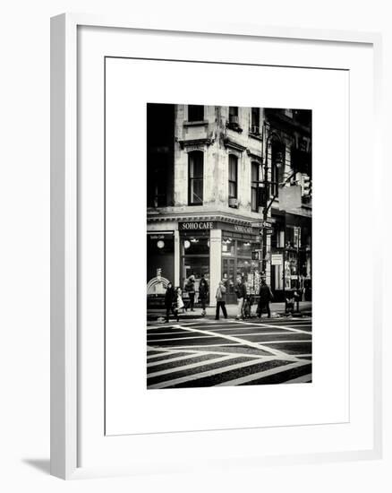 Urban Scene in Broadway - Manhattan - New York City - United States-Philippe Hugonnard-Framed Art Print