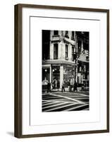 Urban Scene in Broadway - Manhattan - New York City - United States-Philippe Hugonnard-Framed Art Print