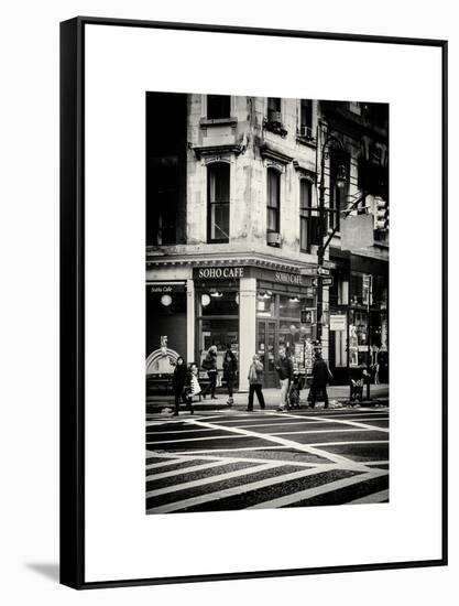 Urban Scene in Broadway - Manhattan - New York City - United States-Philippe Hugonnard-Framed Stretched Canvas